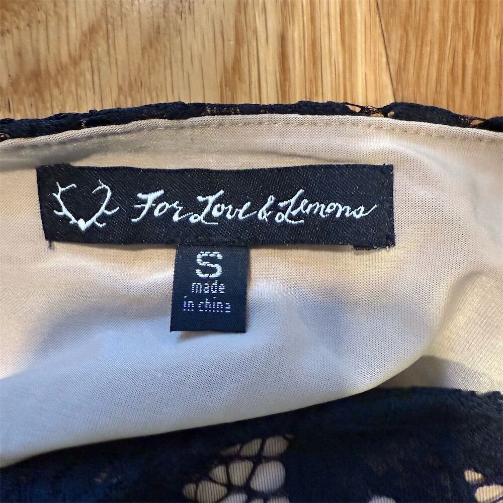 For Love & Lemons Women's Tan Lace, Feminine Skirt Size Standard - Picture 8 of 11